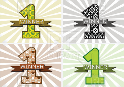 400x282 Winner First Place Icon Vector Image Of Fonts Type Tumdee