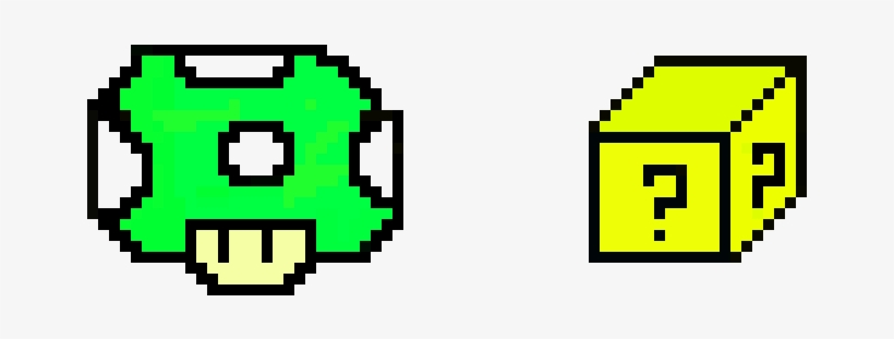 820x311 Super Mario Pixel Art Mushroom, And D Mystery