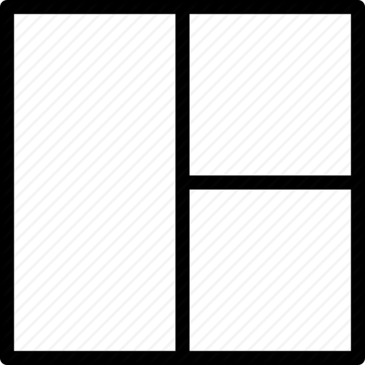 512x512 Grid, Layout, Twocolumn Icon