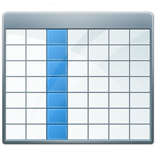 512x512 Iconexperience V Collection Table Selection Column Icon