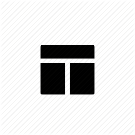 512x512 Balanced, Column, Grid, Header, Layout, Symetric Icon