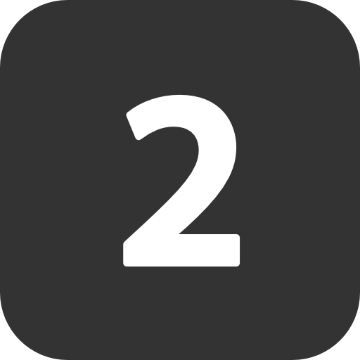 Number Two Icon 512x512 Number Two Icon