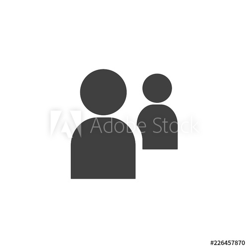 500x500 People Icon Vector Illustration