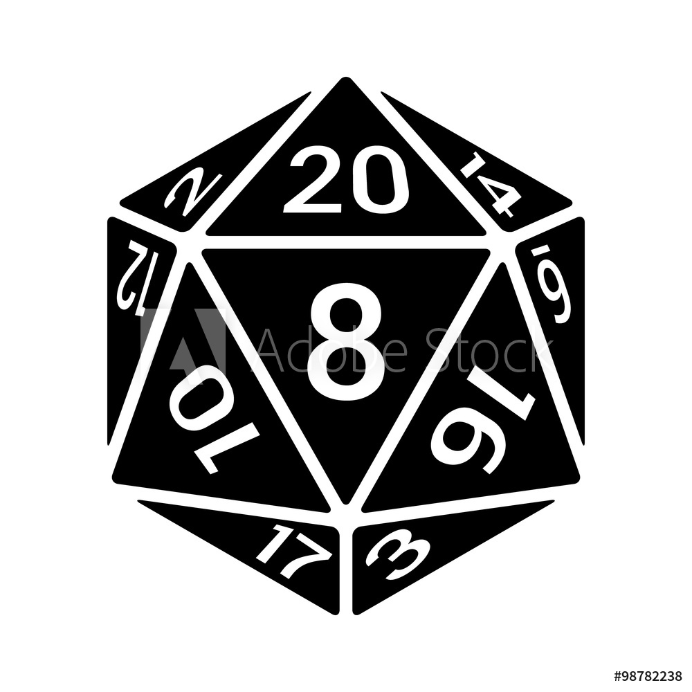 20 Sided Dice Icon at Vectorified.com | Collection of 20 Sided Dice ...