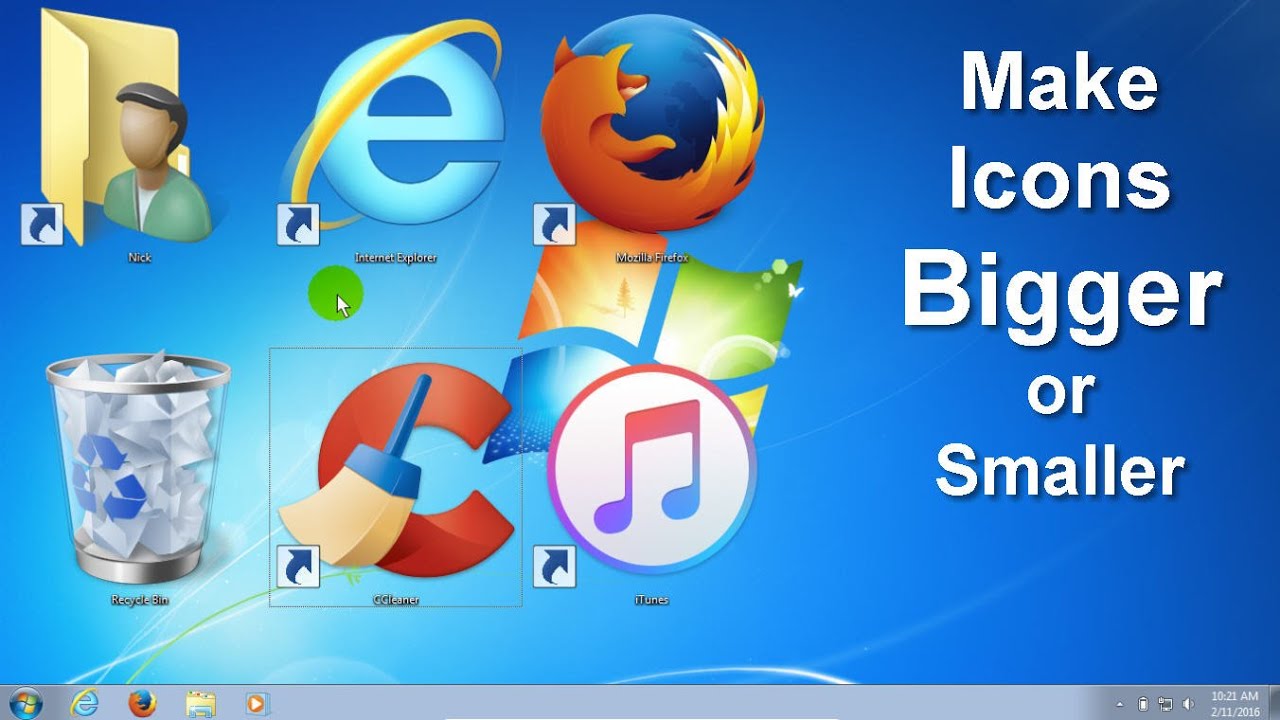 1280x720 How To Change Windows Desktop Icons Size Change Icons On Windows