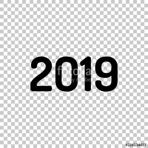 500x500 Number Icon Happy New Year On Transparent Background