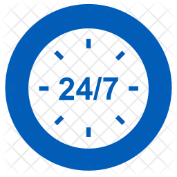 256x256 Hour Icon Of Flat Style