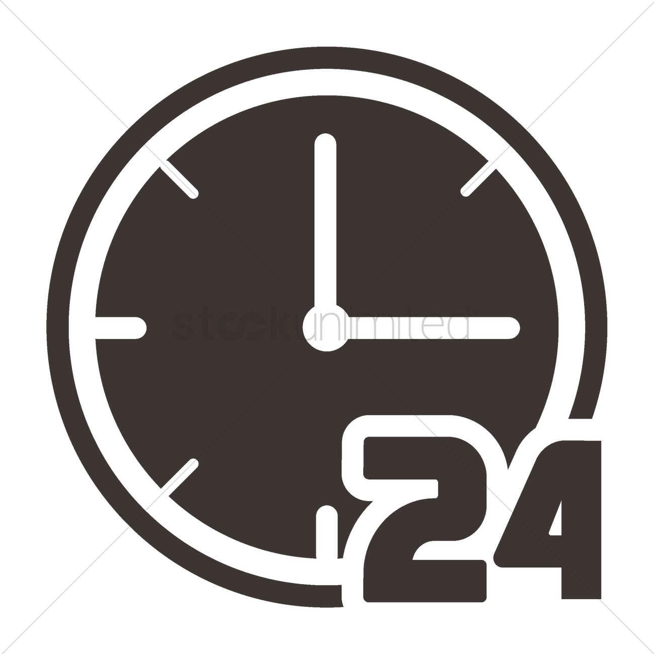 1300x1300 Clock With Hour Icon Vector Image