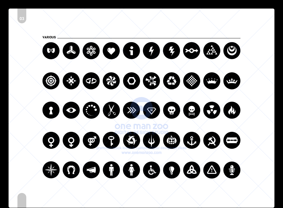 958x705 Onemanzoo Digital Design Studio Various Vector Icon Set