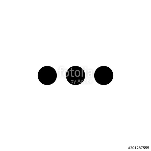 500x500 Three Dots Icon Element Of Minimalistic Icon For Mobile Concept