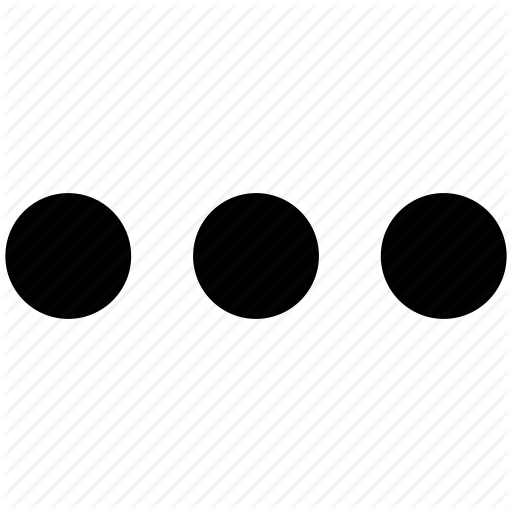 512x512 Aligned, Dots, Horizontal, Three Dots Icon