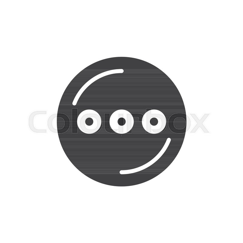 800x800 Circle With Three Dots Simple Icon, Stock Vector Colourbox