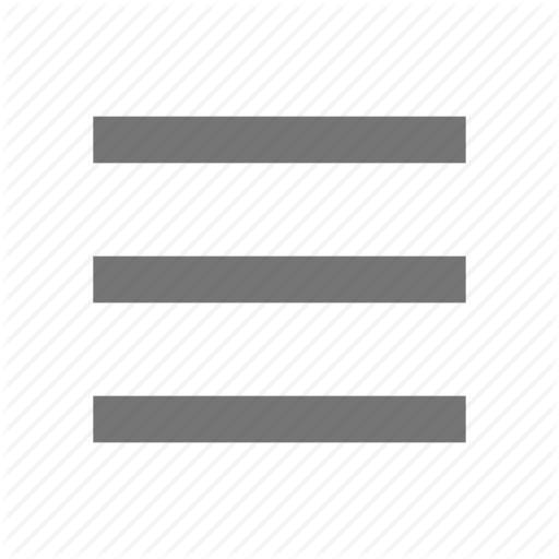 512x512 Equal, Material, Menu, Navigation, Three Stripe Icon