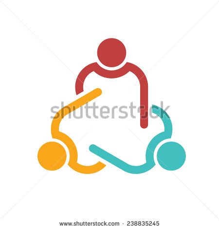 450x470 Teamwork Logo Group Of People Vector Linear Design Icon