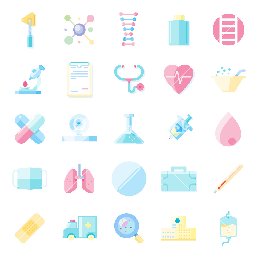 1000x1000 Simple Set Of Medical Related Vector Icons Contains Such Icons As