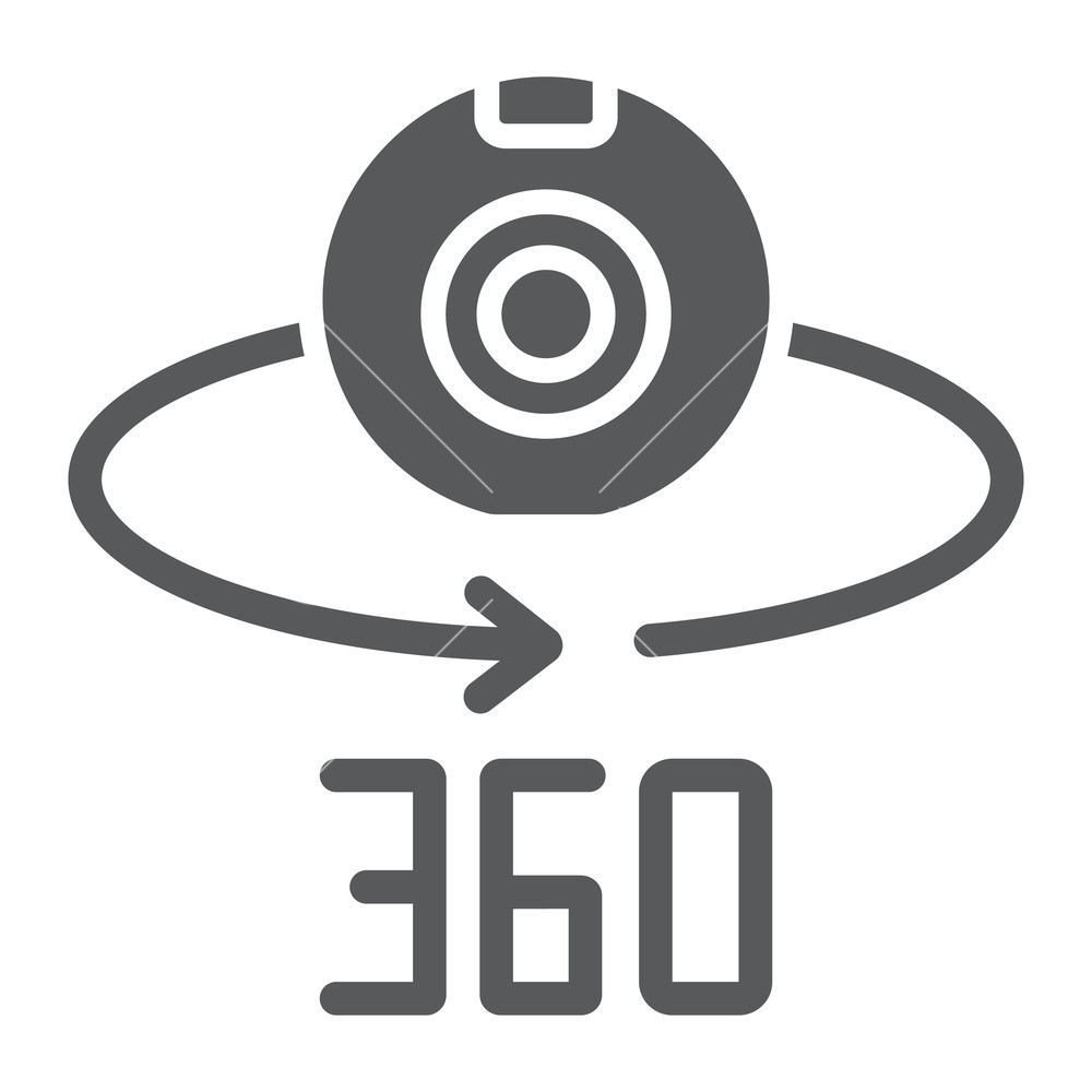 Camera Glyph Icon, Device And Rotation, Panoramic Camera Sign 1000x1000 Camera Glyph Icon, Device And Rotation, Panoramic Camera Sign