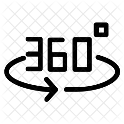 256x256 Degree Icon Of Glyph Style