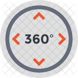 256x256 Degree Icon Of Flat Style