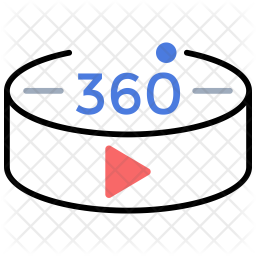 Degree Video Icon Of Colored Outline Style 256x256 Degree Video Icon Of Colored Outline Style