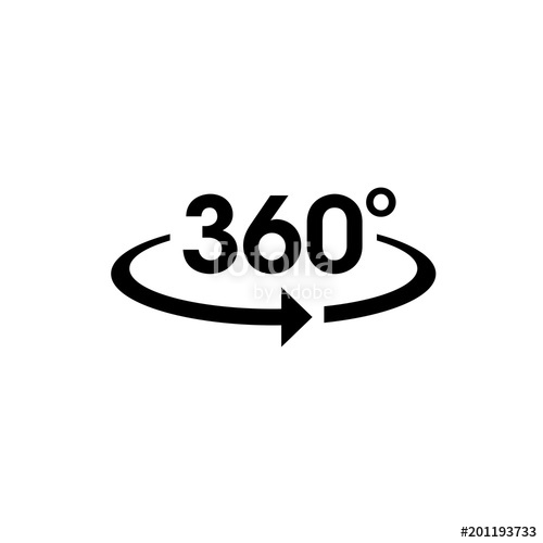500x500 Icon Vector Of Degree App For Area View And Circular