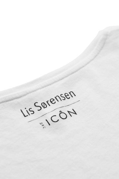 400x600 White T Shirt With Contemporary Lis Print