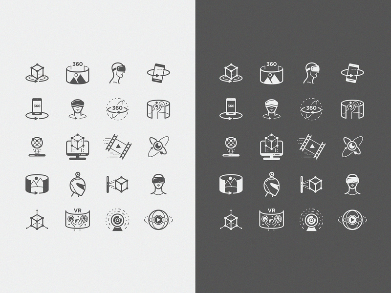 800x600 Icon Set For Videovrar Agency Site