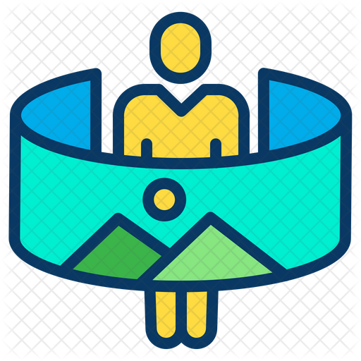 512x512 View Icon Of Colored Outline Style