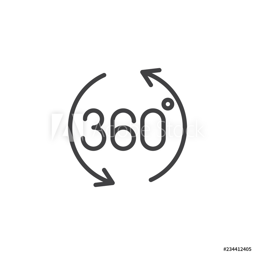 1000x1000 Photo Art Print Rotation View Outline Icon Europosters