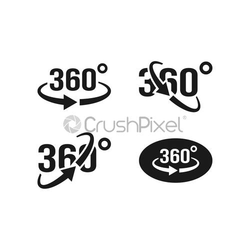 500x500 View Icon Graphic Design Template Vector, Stock Vector
