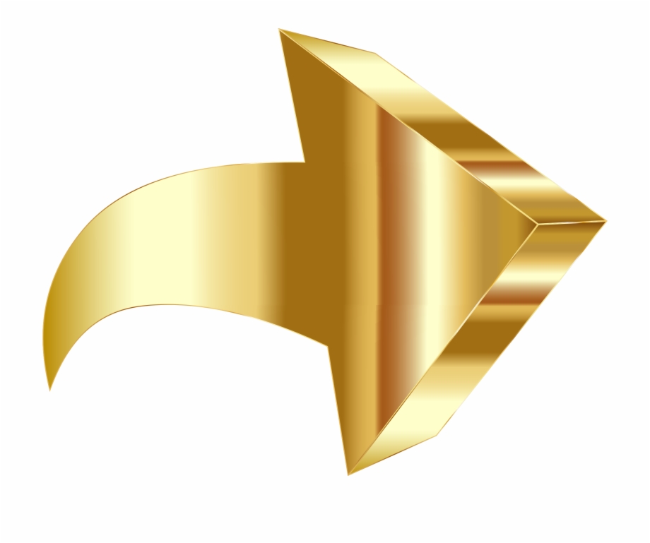 920x769 Clipart Sparkling Gold Arrow