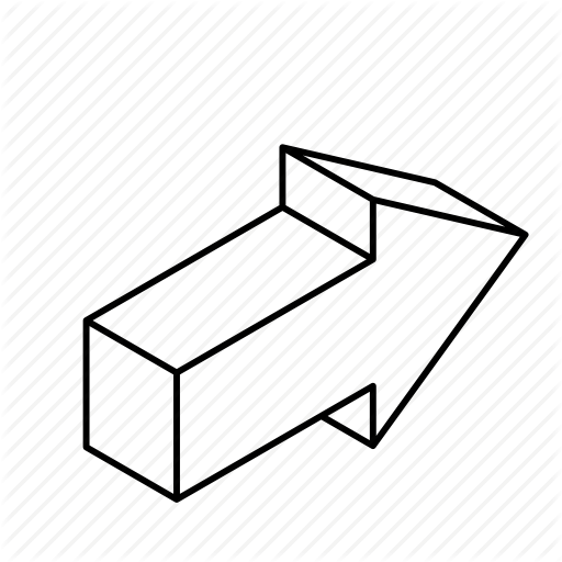 512x512 Arrow, Arrows, Direction, Isometric, Navigation, Pointer, Right