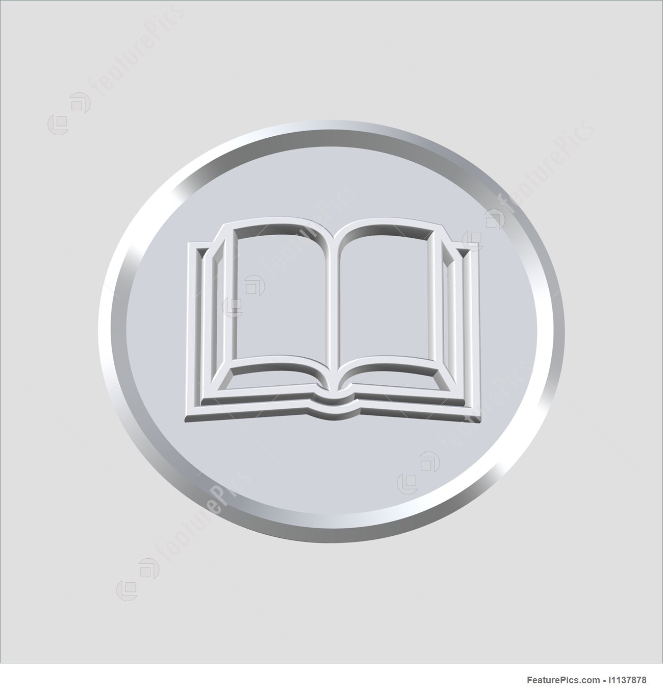 1300x1360 Book Icon Stock Illustration