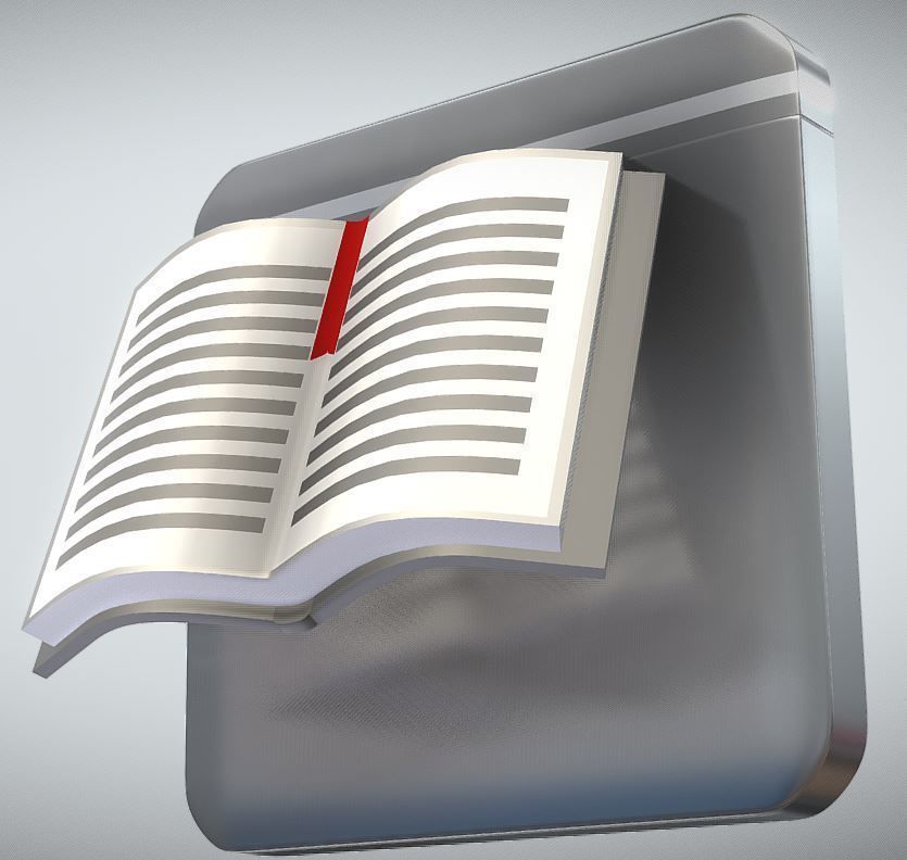 835x792 Other Book Icon Cgtrader