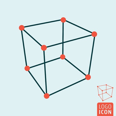 450x450 Cube Icon Cube Structure Symbol Vector Illustration Royalty