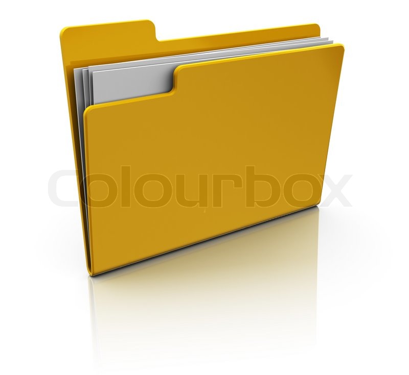 800x735 Illustration Of Yellow Folder Icon Stock Image Colourbox