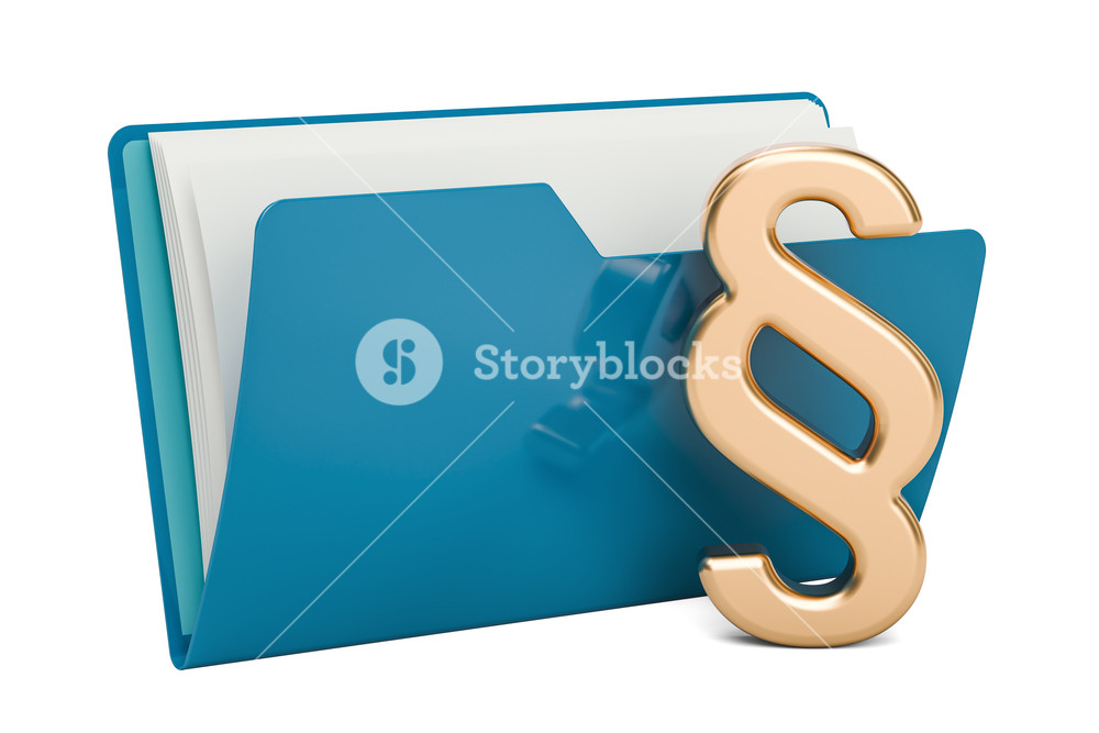 1000x667 Blue Computer Folder Icon With Paragraph Symbol, Rendering