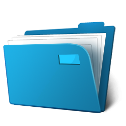 256x256 Documents Blue Folder Icon, Png Clipart Image