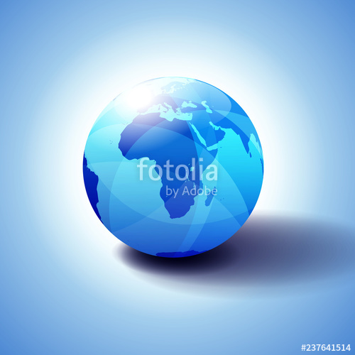 500x500 Africa, Arabia Background With Globe Icon Illustration Stock