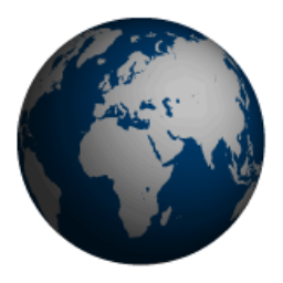 256x256 Globe Icon Ravenna Iconset Double J Design