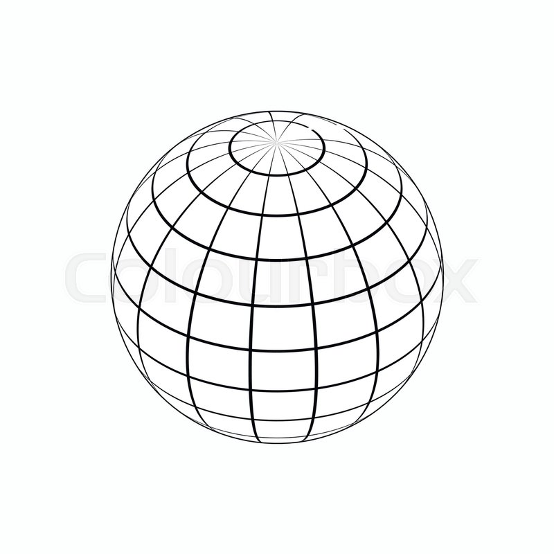 800x800 Globe Icon In Isometric Style Stock Vector Colourbox