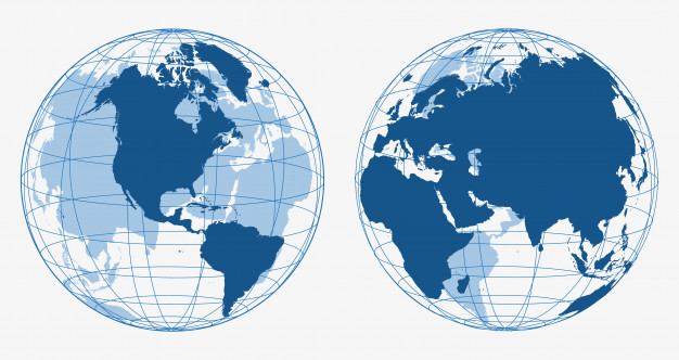 626x332 Earth Globe Icons Vector Premium Download