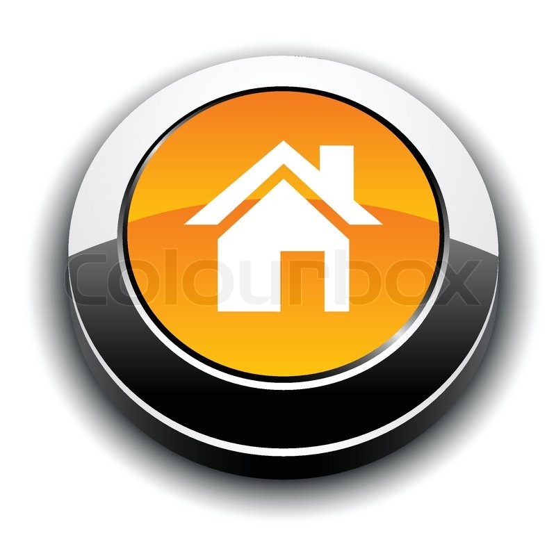 800x800 Home Metallic Vibrant Round Icon Stock Vector Colourbox