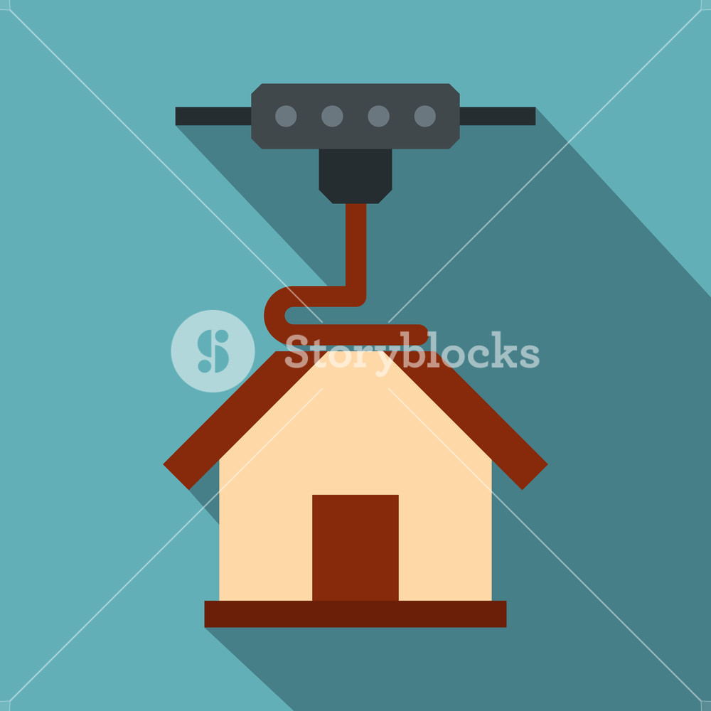 1000x1000 Printer Printing House Icon Flat Illustration Of Printer