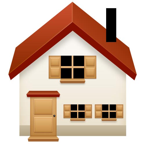 500x500 How To Create A Basic House Icon In Photoshop