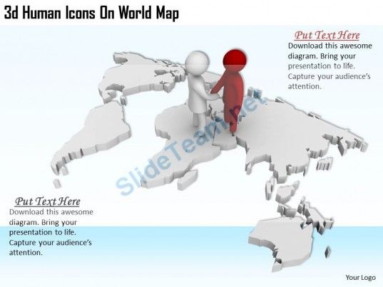 537x403 Human Icons On World Map Ppt Graphics Icons Powerpoint Man