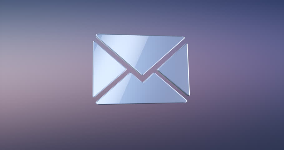 Animated Envelope Silver Icon Stock Footage Video 910x480 Animated Envelope Silver Icon Stock Footage Video