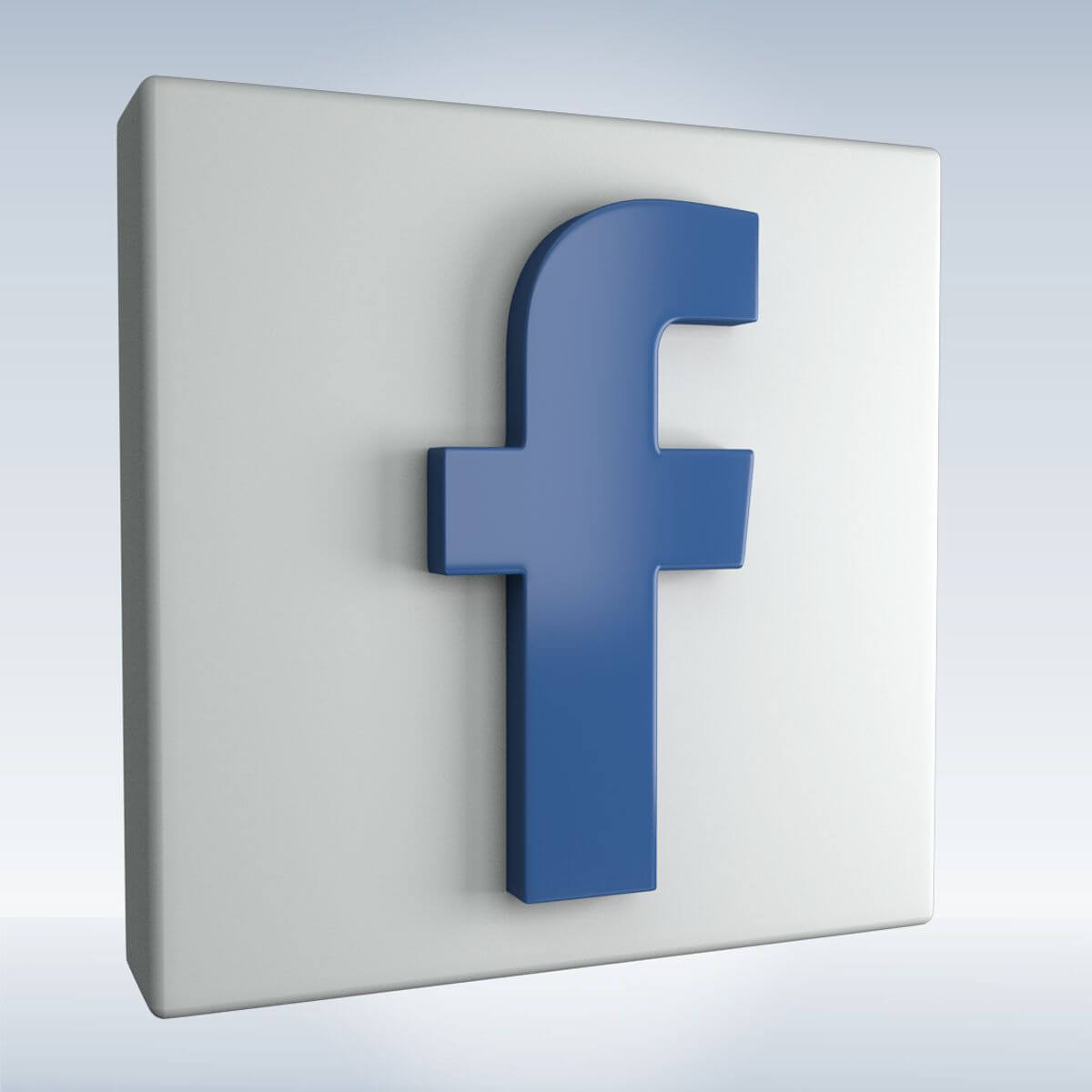Facebook Logo Icon Model 1200x1200 Facebook Logo Icon Model