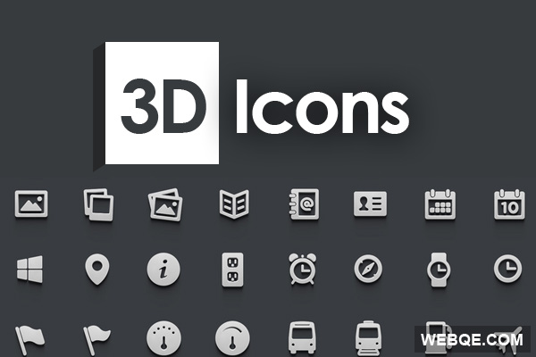 600x400 Icons A Flat And Silver Style Icon Set