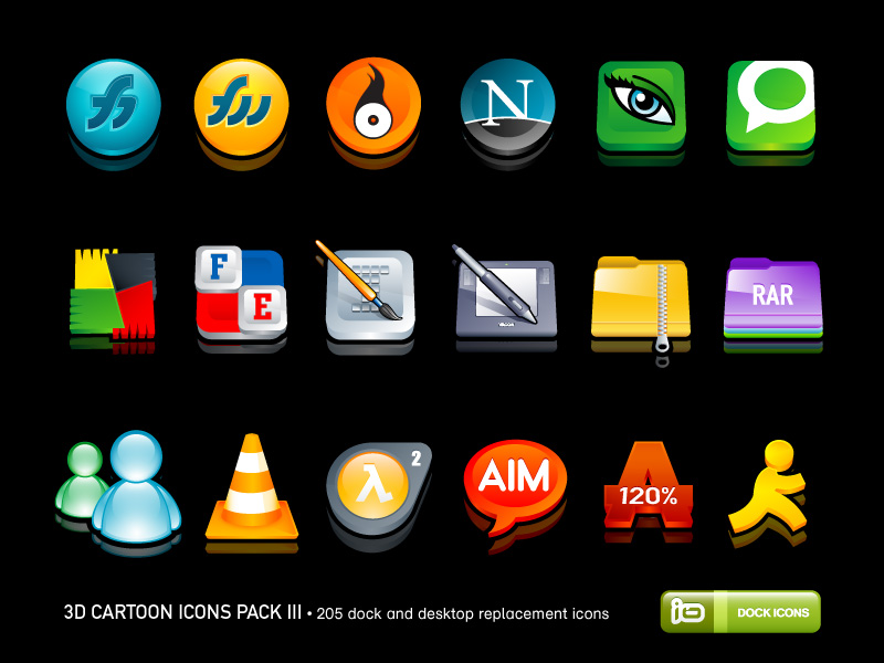 800x600 Cartoon Icons Pack Iii