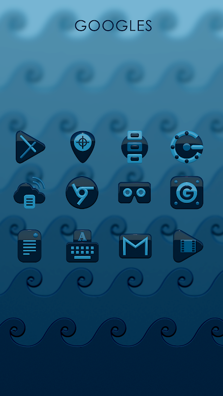 Icon Pack Aqua Blue Black Apks Android Apk 450x800 Icon Pack Aqua Blue Black Apks Android Apk